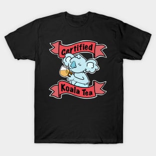 Certified Koala Tea Fun Pun Design T-Shirt